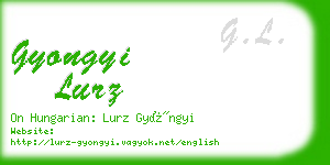 gyongyi lurz business card